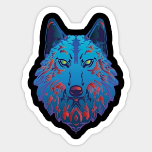 Wolf Face Sticker